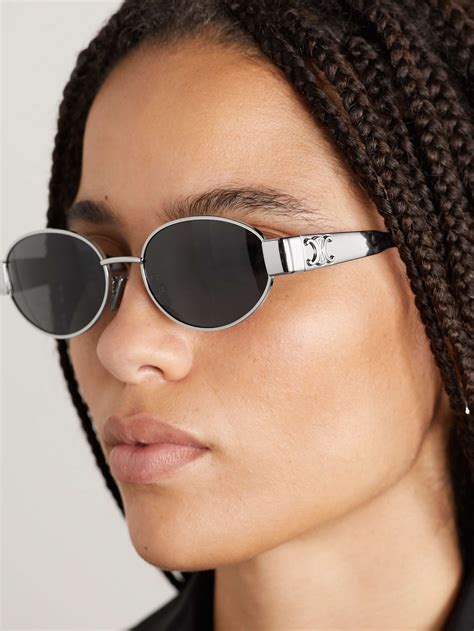 celine oval sunglasses metal|Celine sunglasses clearance.